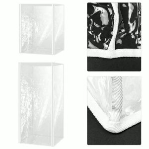 Transparent Bun Pan Rack Cover Waterproof Zipper Bread Cover for Bread Restaurant Dust Cover