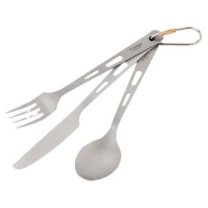 Tiartisan | Bộ Dụng Cụ Ăn Dã Ngoại Bằng Titan 3 Món