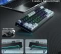 AULA F3261 RGB effect USB Mini Mechanical Gaming Keyboard Red Switch 61 Keys Wired Separated detachable cable for Mac Windows. 