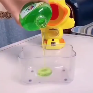 Free Gift 2Pcs Kitchen 2-in-1 Manual Dishwashing Liquid Soap Pump Dispenser and Sponge Holder-Z156