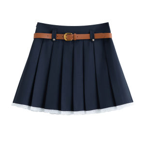 FANSILANEN | Lace Trimmed High-Waisted A-Line Skirt