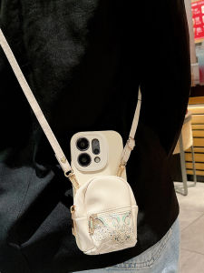 Small Fragrance Style Cloud Pattern Coin Card Holder Compatible with OPPO Reno 14 Phone Case Reno 15 Protective Cover New Model Reno 13 pro Lens Full Wrap 12 Anti-Fall 11 Diagonal 10 Backpack Style 9 Womens Model 8/7