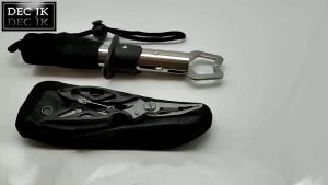 MonQiQi กริปเปอร์ คีมปลดปลาสแตนเลสปากโค ้ งเหยื ่ ครีมปลดปลา คีมหนีบปลา คลิปเปอร์ตกปลา ที่คีบปากปลา อเนกประสงค์