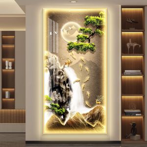 Kexiang | Luxury Entrance LED Light Decorative Painting
