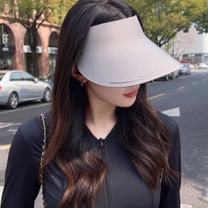 Mũ Chống Nắng Rộng Có Viền Rỗng Có Thể Gập Lại Không Để Lại Dấu Vết Cho Nữ Mùa Hè 2025 Mũ Chống Tia UV Mũ Du Lịch Mũ Chống Nắng