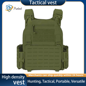 Portable Tactical Vest 6094 – 1000D Nylon Plate Carrier with Quick Release Laser-Cut Breathable Gear
