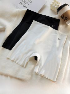 MiiOW | กางเกงชั้นในสตรีเอวสูงสีขาว Catman กางเกงขาสั้นป้องกันแสงแดด 2-in-1 ป้องกันการมองเห็น กระชับหน้าท้อง กระชับสัดส่วน ผ้าฝ้าย