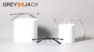 Grey Jack Kacamata Anti radiasi blueray photocromic Style Trendy Bisa Minus Fashion Pria dan Wanita Dewasa TR90+Metal kotak Terbaru Kekinian 01129