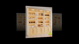 TỦ TRƯNG BÀY SẢN PHẨM GỖ MDF CAO CẤP MÃ TTB501A - NỘI THẤT LẮP RÁP VIENDONGADV