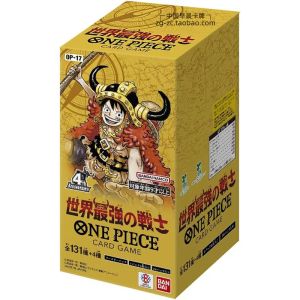 In Stock One Piece OP-17 The Worlds Strongest Warriors Japanese Booster Pack 4th Anniversary Edition Collectible Cards Gift