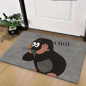 VIKAMA Cartoon Creative Floor Mat - Durable and Stain-Resistant Bathroom Floor Mat Entrance Rug Home Decoration