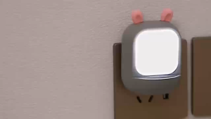 Cute rabbit LED Light Remote-controlled night lightMotion Sensor / Remote Control Plug-in LampDimmable Color Changing Auto On/Off Timer Nightlight for Bedroom