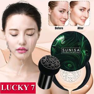 Original Barcode Bedak Glowing Foundation Korea Anti Air dan Tahan Lama Sunisa Cushion