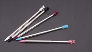 2PCS Adjustable stylus for Nintendo 3DS expandable metal extendable stylusand handwriting pen