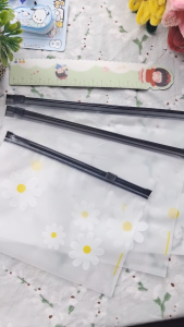 🌼ซองซิปพลาสติกขุ่นลายคาโมมายล์ 26x15cm✔️พร้อมส่งในไทย ซองใส่เครื่องเขียน ซอง เครื่องเขียน กระเป๋า