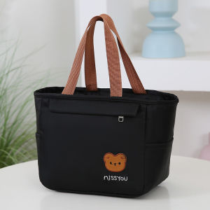 Waterproof Lunch Bag Handheld Thermal Insulation Lunch Box Bag New Style Portable Soft Handle Bag for Office Workers And Students