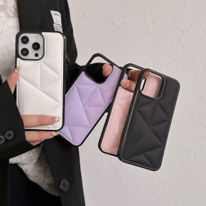 เคสหนัง PU แบบเรียบหรูหรา + ฝาครอบเคสกล้อง TPU สำหรับ iPhone 16 Pro Max iPhone 16 Pro ปลอกเคสกันกระแทกกันกระแทกผ้านุ่มสำหรับ iPhone 16 Pro Max