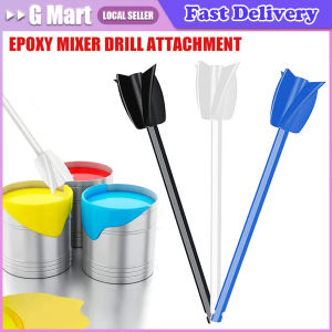 Epoxy Mixer Attachment for Drill Multipurpose Powerful Epoxy Resin Mixer Paddle Reusable Bidirectional Paint Stirrers Epoxy Resin-Stirrer