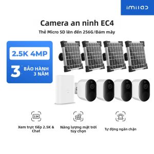 Camera Không Dây Ngoài Trời IMILAB EC4 2.5K HD IP WiFi Sử Dụng Năng Lượng Mặt Trời Giám Sát An Ninh Thông Minh Màn Hình CCTV Với Zoom Kỹ Thuật Số Và Phát Hiện Chuyển Động