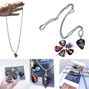 Dây chuyền mặt Pick gảy - phím gảy đàn Guitar | 6 mặt pick 1 bộ | Thời trang nam sành điệu |