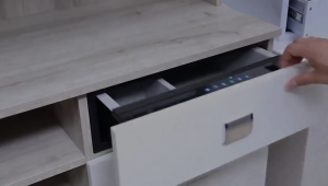 Castle Smart Drawer Safe Household Small Hidden Fingerprint Password InvisibleWardrobe Embedding Drawer Safe Anti-Theft