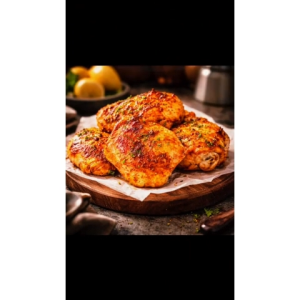 FROZEN 12 SPICES MARINADE CHICKEN BONELESS LEG 1PCS / 2PCS/PKT 500GM - 600GM
