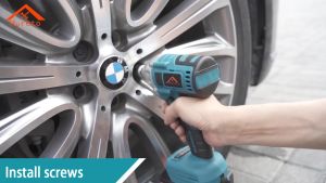 【COD+Fast Delivery】Cordless Electric Impact Wrench Wireless Portability 288vf 320n.m With Box Battery And Accessories Kit Set On Sale