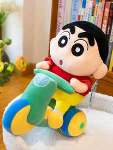 Crayon Shinchan Sang Trọng Đồ Chơi Búp Bê Đi Xe Máy Nhồi Bông Gối Quà Tặng Cho Trẻ Em Sinh Nhật Mềm Thỏ Chất Liệu Nhung