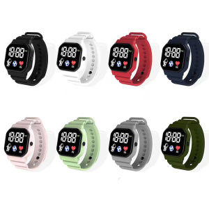 【♡Lovely girls house♡】Simple High Quality LED Digital Watch for Kids Fashion Leisure Sports Chronograph Astronaut Children Watch