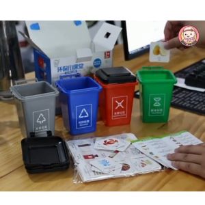 ของเล่นแยกขยะ เกมส์แยกขยะ สำหรับเด็ก 3-6ปี มีภาพ+ถัง และรถขนขยะให้เลือก ฝึกการคิดเชิงตรรกะ