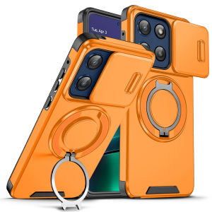 Magnetic Kickstand Case For Motorola Moto G Play G Power G Pure G Stylus Slide Lens Protection For Magsafe Wireless Charge Cover
