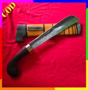 COD golok candung baja per asli banten gagang kayu kecapi