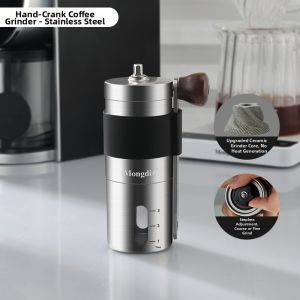 MONGDIO | Hand Cranked Portable Coffee Bean Grinder