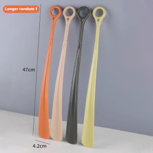 Long handled Shoe horns 47cm Hanging ring Shoehorn pregnant woman elderly Shoe spoon No bending over Wearing Shoe spatula 1Pcs