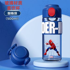 Botol Air Spider-Man 1000ml Kanak-Kanak | Kids Water Bottle Tritan Tahan Lasak & Panas Dengan Straw Untuk Sekolah