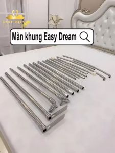 Màn khung xếp thu gọn - EASY DREAM Tang chinh chieu cao  -Mùng khung xếp cao cấp không khoan tường đẹp  chống muỗi