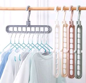 Hanger Lipat Ajaib 9 in 1 / Gantungan Baju Multifungsi