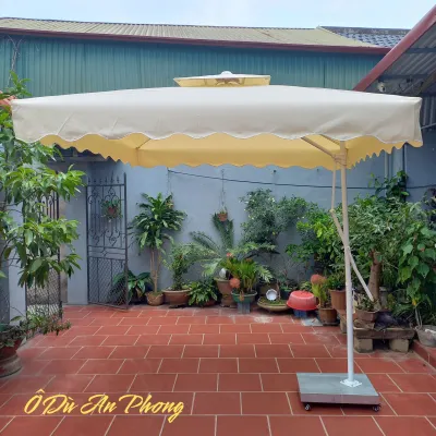 Ô Lệch Tâm Vuông 2M5 Dù Che Nắng Mưa Ngoài Trời Cao Cấp Ô Dù Quán Cafe Sân Vườn Khách Sạn | Chống Thấm Nước Bền Đẹp