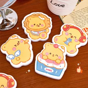 60 sheets Cartoon Cute Bear Sticky Message Sticky Post Notes High-Pretty Hand Account Decoration Material N Times Stationery