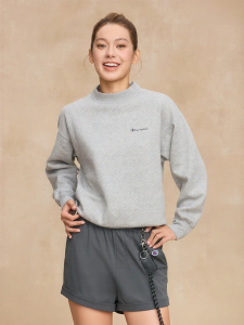 Champion | Turtleneck Padded Simple Retro Style Womens Hoodie