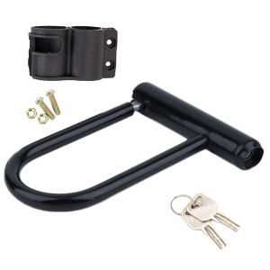 Bike U-Lock Heavy Duty Bicycle Locks Electric Scooter Padlock Anti-theft Bike Locks Set with Keys for Road Bicycles Accessories