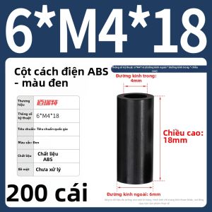BAIRUITE | Cột Cách Ly ABS Đen Dày