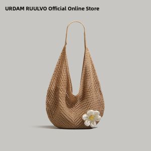URCDN RDALVO | Elegant Woven Hollow Casual Tote Bag
