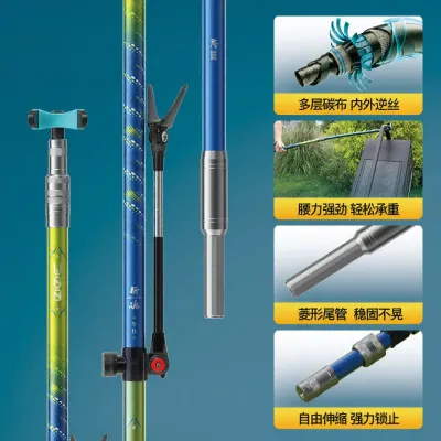 jiadiaoni | Giá Đứng Câu Cá Bằng Gỗ Than Chì