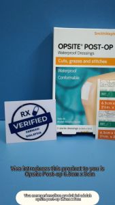 Smith & Nephew Opsite Post-Op 6.5cmx5cm Clear Adhensive Waterproof Dressings Postop S&N施樂輝防水抗菌加墊片狀敷料 66000708