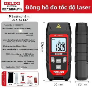 DELIXI Electric | Máy Đo Vòng/Phút Không Tiếp Xúc Cao Cấp Cho Đo Tốc Độ Động Cơ