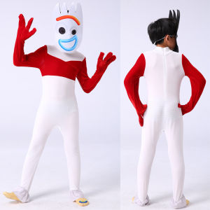 Toy Story Forky Cosplay Costume Tight One-Piece Suit for Kids Performance Clothing Comfortable Flexible Kids Outfit