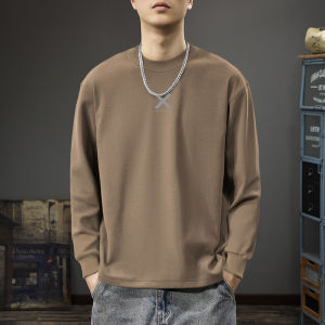 JIANMUJI | Trendy Double-faced Duvlon Heavy-duty Long Sleeve T-Shirt 260g