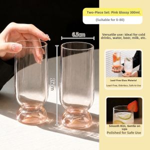 SHELI | Cute High Aesthetic Glass Cup For Home