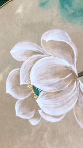 Tranh  tròn treo tường trang trí nhà ở - Tranh Hoa Sen HOATRANG